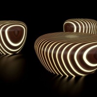 LED wood furniture