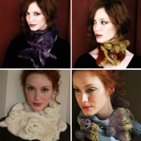 Mad Men’s Christina Hendricks is also an Etsy Scarf Model