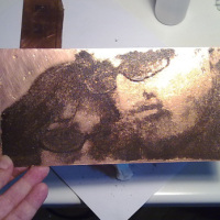 Etching a portrait into a PCB