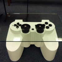 PlayStation controller coffee table