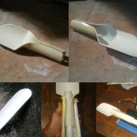 Garden trowel from hot-formed PVC pipe