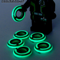 Minifig-scale Tron discs