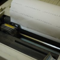 Sequencing a dot matrix printer