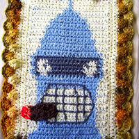 Futurama’s Bender in Crochet