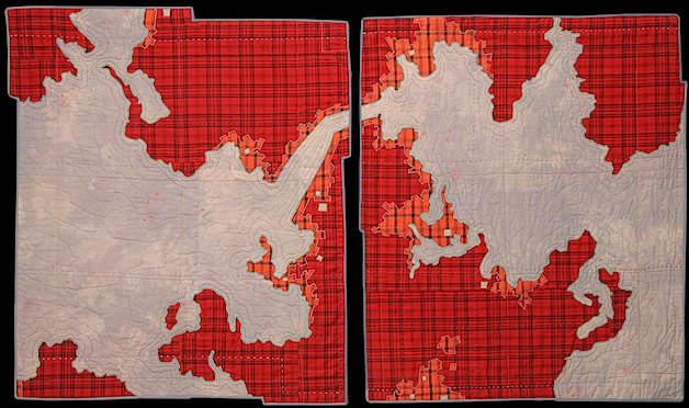 Leah Evans’ Map Textiles