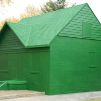 Life-size monopoly house