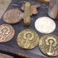 Bronze-casting coins from 3d-printed parts