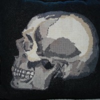 Skull pillow