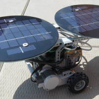 Power your NXT robot with solar panels