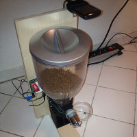 Android controlled cat feeder