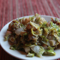 Gluten-Free Thanksgiving Sides: Brussels Sprouts with Apples & Chestnuts