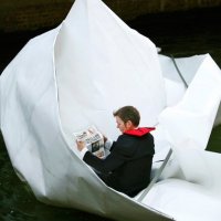Floating in an Origami boat