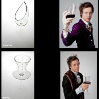 Deadly Glasses – 7 deadly sins – in wine glasses