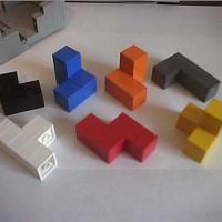 Lego interlocking solid puzzles