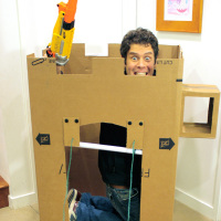 Make an appliance box fort