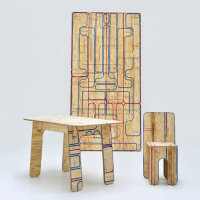 Saw-your-own plywood furniture
