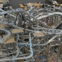 Ginormous mechanized die cast car track