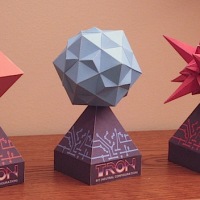 Papercraft Tron “Bit” models