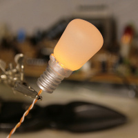 LED-in-resin lamp cast from light bulb it replaces