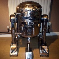 R2-D2 wood stove from recycled gas bottle