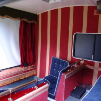 Worlds smallest solar movie theater in a trailer