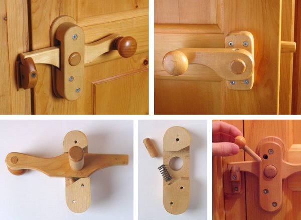 Lovely handmade wooden door latches | Make: