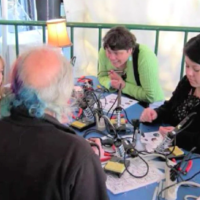 Soldering at Maker Faire on Make: Live ep02