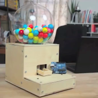 Secret Knock Gumball Machine on Make: Live ep01