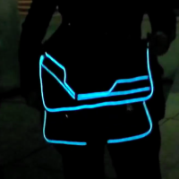 Tron Bag with EL Wire