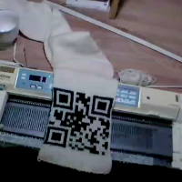 CRAFT Video: Machine-Knitted QR Code Scarf