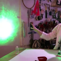 Laser Projection Microscope on Make: Live ep03