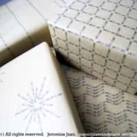 How-To: Date Stamp Wrapping Paper