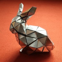 Folded Metal Bunny