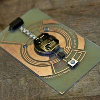 How-To: Set Up a Basement PCB Fab & Use It To Make a POV Business Card