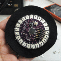 LilyPad Arduino with Fabric Snaps