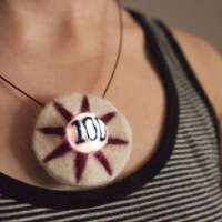 Felt & LED Pinball Bumper Necklace