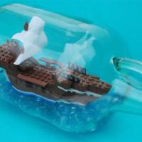 Time Lapse:  Lego Ship in a Bottle