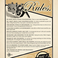 Rules from The Tinker’s Handbook