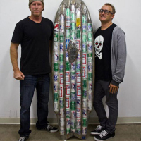 Beer Can Surfboard