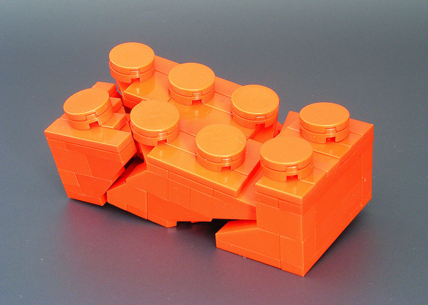 Model of a Broken Lego Brick