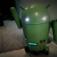 RC Android Logo from Trash Can