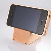 Snazzy Wood iPhone Case with Matching Stand