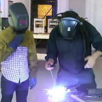 Welding with Hackett on Make: Live ep14