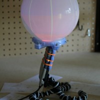 Pico Projector + Light Fixture + Free Code = Desktop Spherical Display