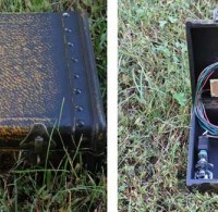 Reverse Geocache Briefcase Unlocks in the Right Spot