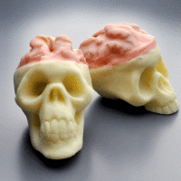 How-To: Skull Truffles with Custom Mold and Walnut Brains