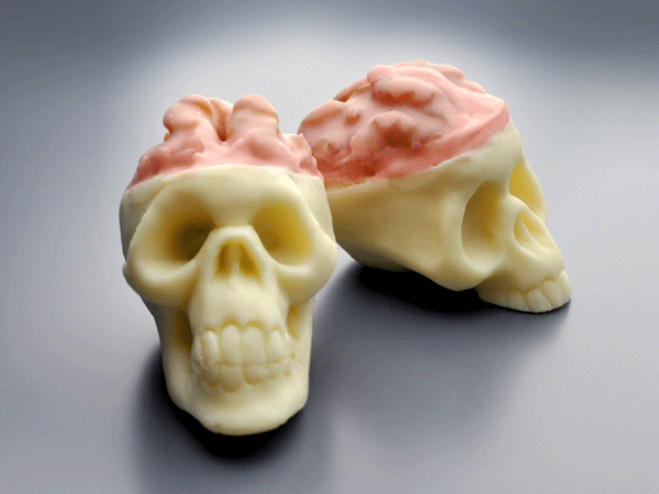 How-To: Skull Truffles with Custom Mold and Walnut Brains