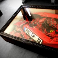 Crashed Ferrari Coffee Table