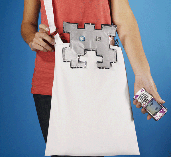 Space Invaders Tote Bag from Fashioning Technology