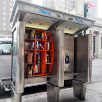 Phone Booth Fit With Free Take/Leave Shelves